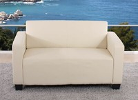 Modular 2Er Couch Sofa Lyon Loungesofa Kunstleder Creme