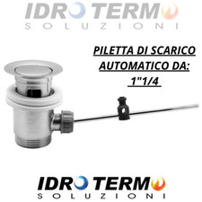 Piletta Di Scarico 1-1/4" Con Salterello Per Lavabo Bidet Lavandino UNIVERSALE