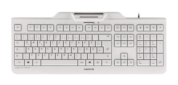 Cherry JK-A0100CH-0 Cherry Tas Kc 1000 Sc Corded Ch-Layout Weiß/Grau Smartcard-image