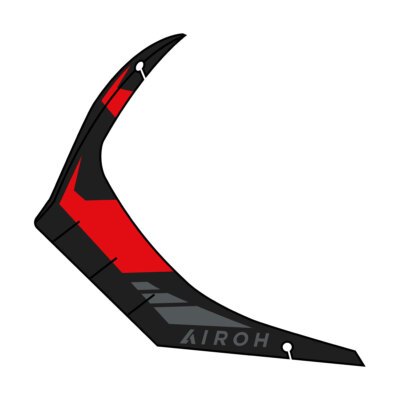 Rear Helmet Spoiler Airoh GP 550 S Size L XL Wander Red