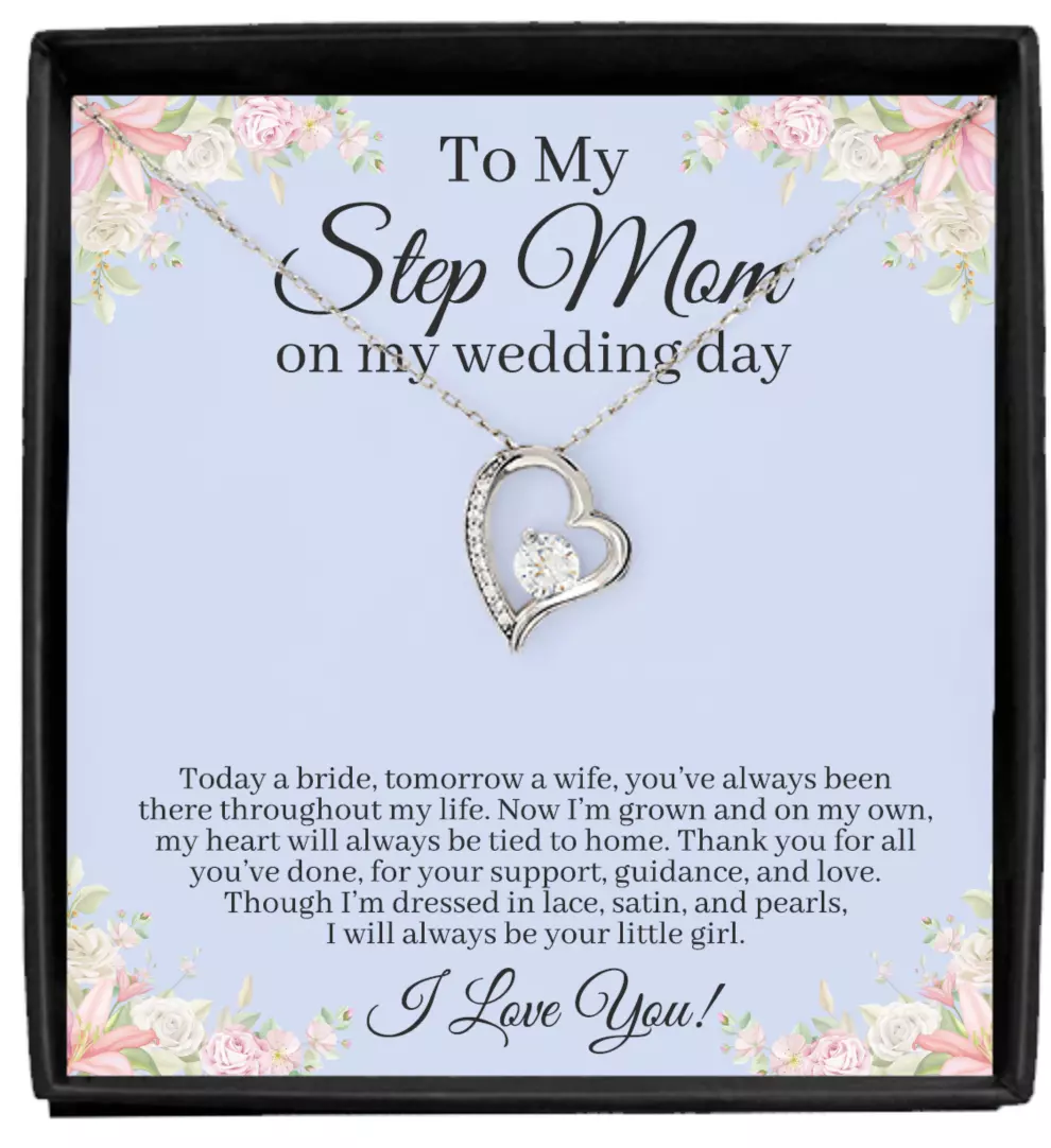 Step Mom On My Wedding Day Gift from Bride Step Daughter Crystal