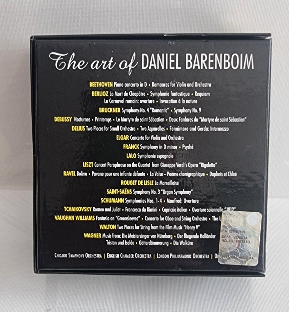 Daniel Barenboim - The Art of Daniel Barenboim 16CD box DG | eBay UK