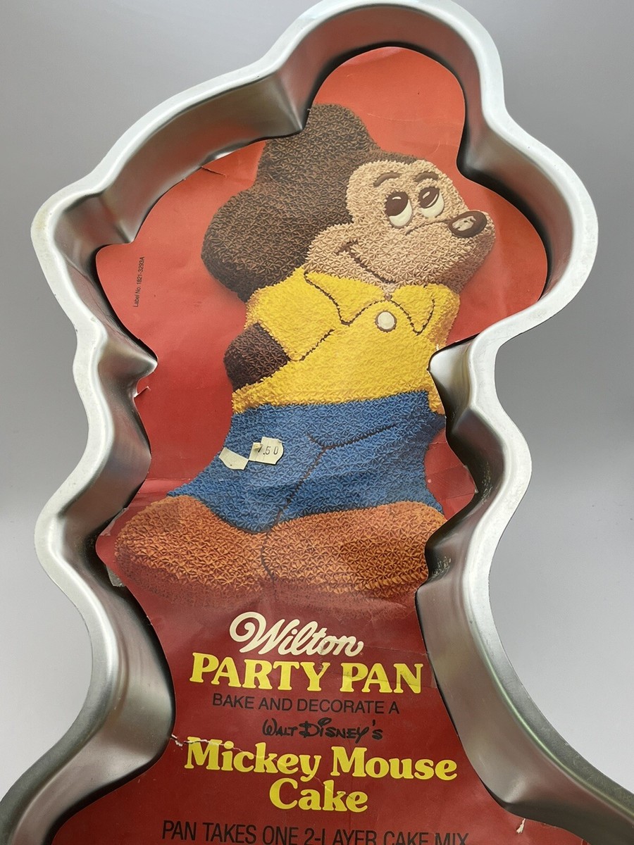 Vintage Disney Mickey Mouse Cake Pan Full Body 1978 Wilton 515