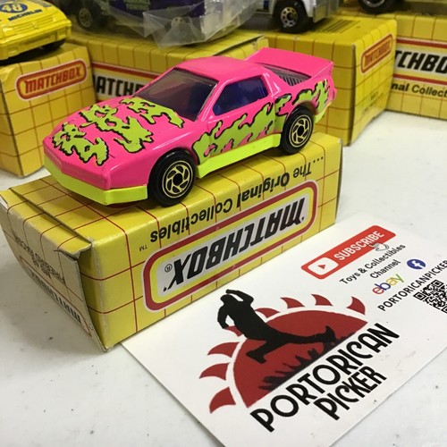 1985 MATCHBOX SUPERFAST MB#48 PINK PONTIAC FIREBIRD RACER HOOD 1/64 MIB THAILAND