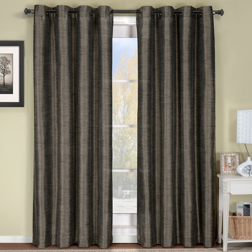 Geneva Multi-Layer Grommet Blackout Window Curtain Lined Stripe 1PC Single Panel - 第 4/6 張圖片