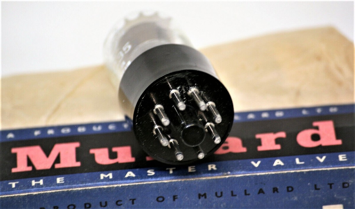 Tube ECC35 Mullard (6SL7 GT) – NOS NIB – Testé Fort – Préampli – Angleterre