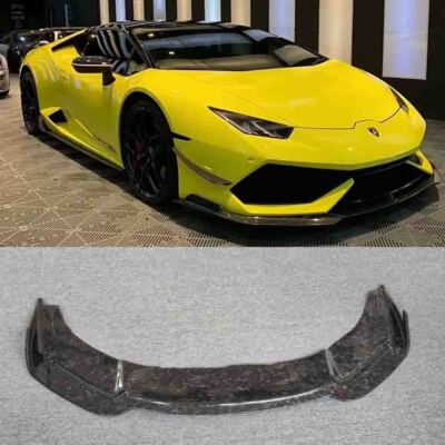 Forged Carbon Fiber Front Bumper Lip Splitter For Lamborghini Huracan LP610 