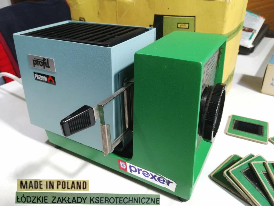 Diaprojektor Diaskop profil B4 prexer PREDOM Bildwerfer PolenDDR OVP TOP Vintage - Bild 2 von 4