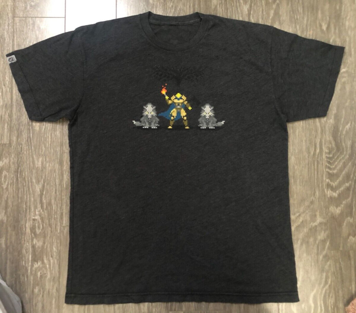 Destiny Video Game Pixel Art Wolf T Shirt See Measurements Used | eBay