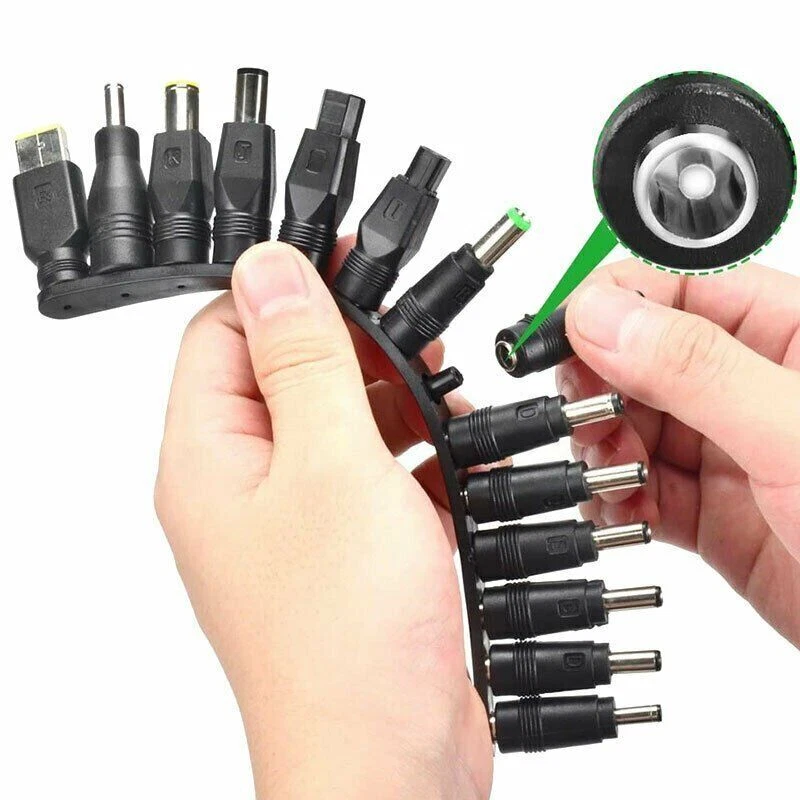 34er Universal AC DC Netzteil, Steckernetzteil 12V 2A Hohlstecker Adapter-Set - Bild 3 von 4