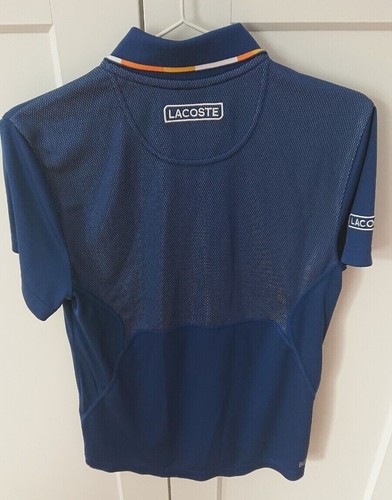 RARE Player Version Lacoste tennis Novak Djokovic Laver Cup 2018 polo US XS - Picture 3 of 7