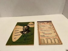 Vintage Contract Bridge Score Pad No. 198 and Rule Book VTG