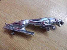 CLASSIC CAR LEEPING JAGUAR BONNET BADGE/ CHROME 72426535 - 5 "