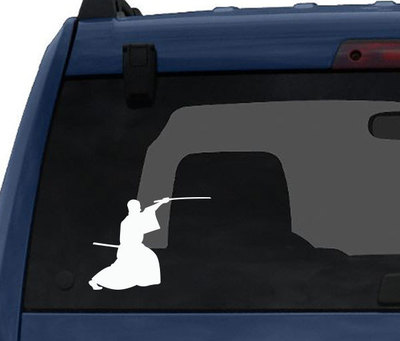 Ninja Samurai #13 - Assassin Katana Duel Sneak Swing  - Car Tablet Vinyl Decal