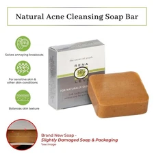 Rena Levi Vanishing Act Natural Acne Cleansing Soap Bar, for all skin types *