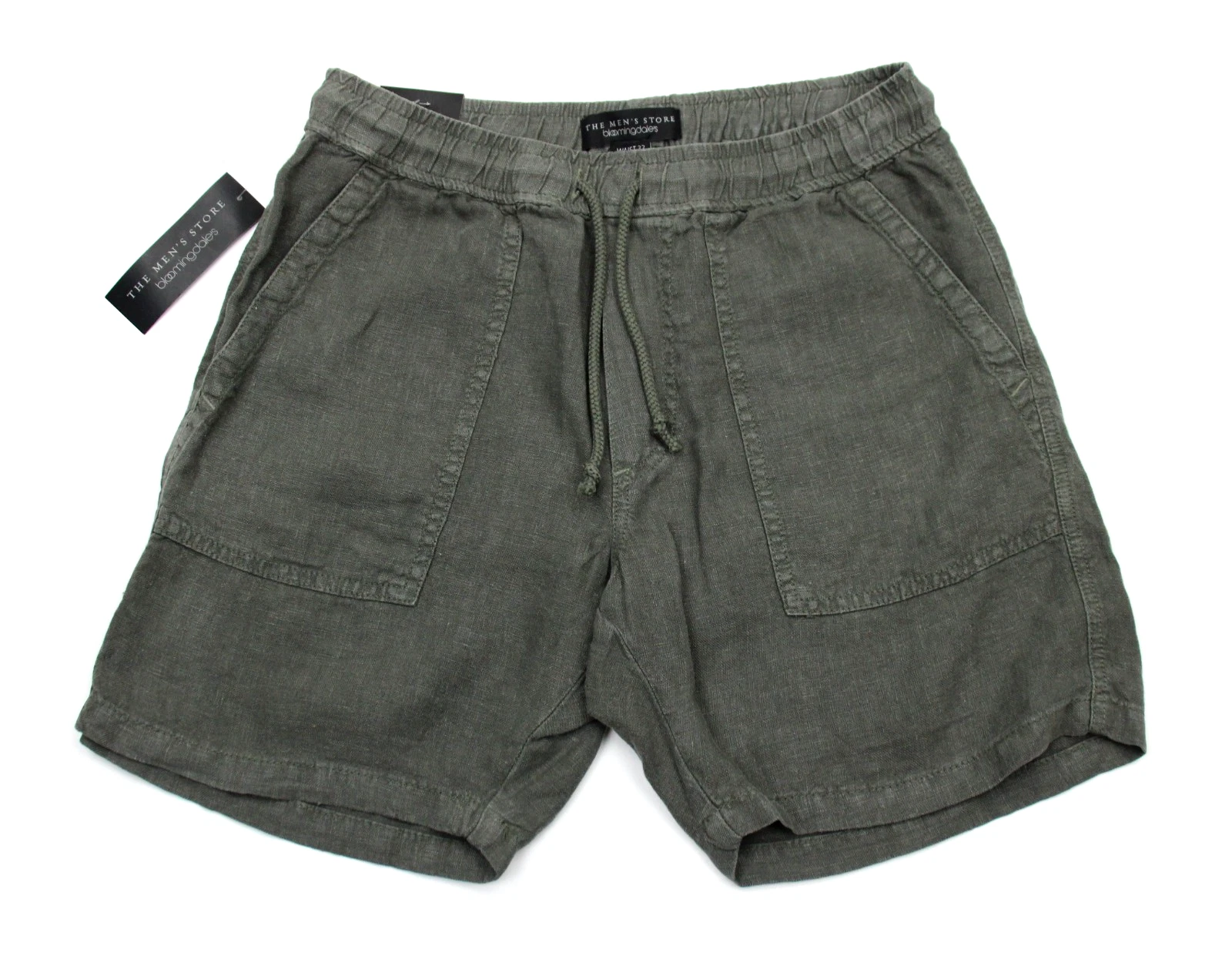 The Men's Store at Bloomingdale's Solid Linen 6" Shorts Men's 32 Olive Pull On
Opens in a new window