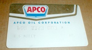 APCO  Oil Company of Oklahoma Gas Credit Card - Exp ? used