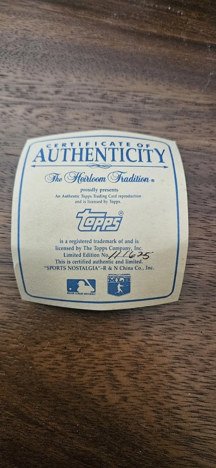 Topps #70 Mark McGwire Rookie Heirloom Tradition Authenticated By Topps Mug - Image 3 of 4