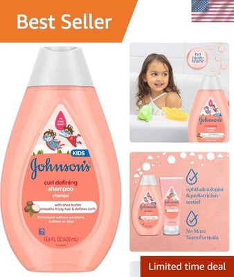 Johnson's Kids Curl Defining Shampoo with Shea Butter, 24-Hour Frizz Control