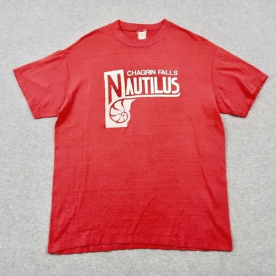Vintage 80s Chagrin Falls Nautilus T Shirt Mens XL Faded Red Single Stitch
