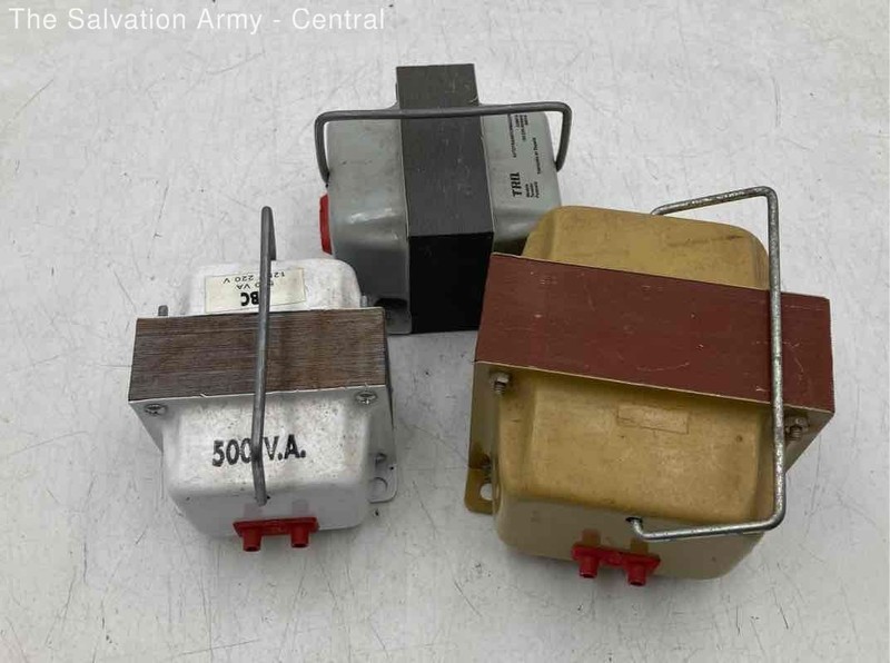Vintage Electrical Equipment Power Transformers Voltage Converters Lot Of 3