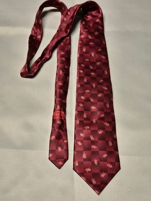 Lanvin Paris   Edle Seidenkrawatte - Made in France - Dunkelrot