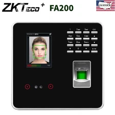 ZKTeco FA200 TCP/IP Time Attendance Access Control Face  Fingerprint Reader US
