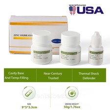 3 bottles Dental Zinc oxide eugenol cement baset powder and liquid system