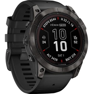 Garmin - Fenix 7X Pro Sapphire Solar Edition W/ Black Band NEW