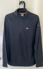 Trespass Men's Grey Fleece 3/4 Zip Sweatshirt Size S Good Condition