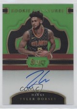 2017 Panini Select Rookie Signatures Neon Green Prizm /65 Tyler Dorsey Auto s3g