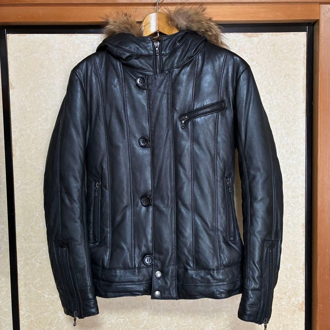 SHELLAC N-2B type feather down jacket sheepskin - image 1
