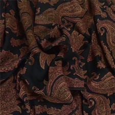 Sanskriti Vintage Long Black Pure Woolen Kashmiri Shawl Woven Scarf Throw Stole