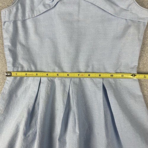 Tommy Hilfiger Tailored Sparkle Chambray Bow Dress Girls Size 10 Preppy - Picture 8 of 13