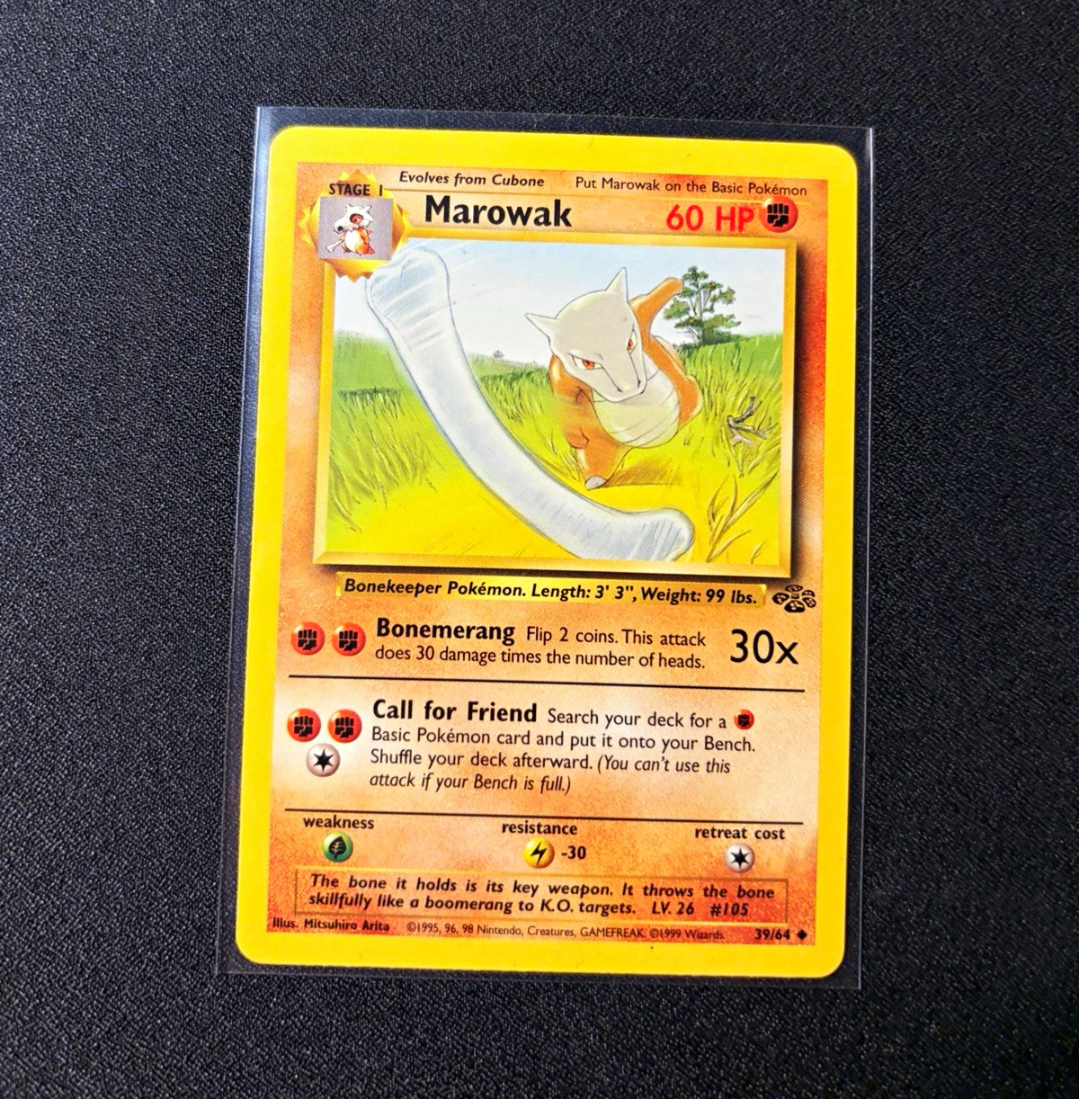 Wizards of the Coast Pokemon TCG Marowak 39/64 Jungle Unlimited Unc Eng 60HP