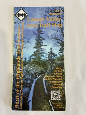 Canaan Valley West Virginia Trail Guide Map 2016 Hiking Mountain Biking
