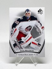 2021-22 Upper Deck SP Authentic Elvis Merzlikins #65 Columbus Blue Jackets