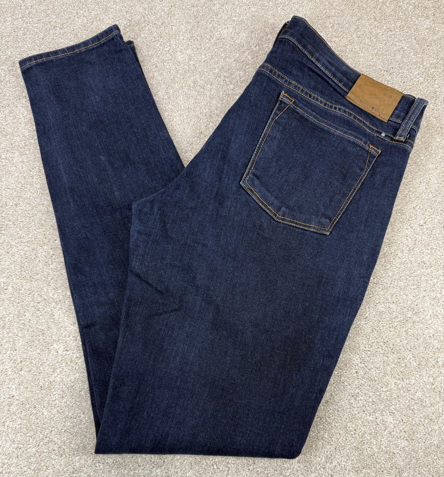 Lucky Brand Charlie Skinny Women's Size 10/30 Mid-Rise Dark Wash Denim Jeans