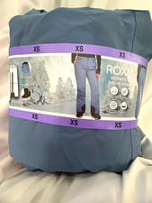 Roxy DryFlight Women s XS Snow Pants Blue/Black Insulated Boot Gaiter
