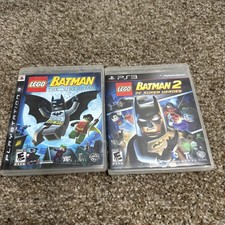 LEGO Batman: The Videogame And Batman 2 (Sony PlayStation 3, 2008) Pre-Owned