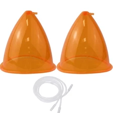 Vacuum Therapy Cups, 1 Pair, 180ML Suction Cups for Buttocks Butt Lift Machine