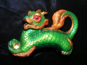 Rare Windstone Editions Jade Young Oriental Dragon Figurine Pena Looks Mint
