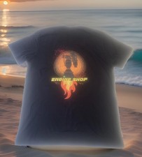 Rare Women’s SpaceX Engine Shop F9 FH Clover Logos Shirt Adult Large Vintage