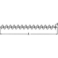 Lower Clean Grain Auger fits John Deere 8820 AH91285 AH107400