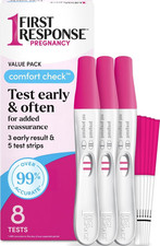 Comfort Check Pregnancy Test, 8 Count, Pink  White