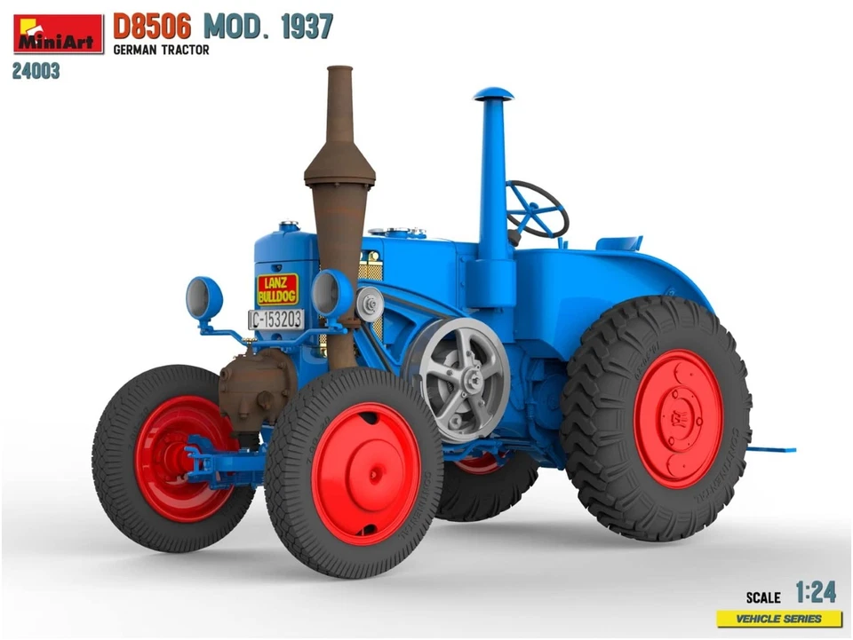 Trattore tedesco Miniart 1/24 D8506 1937 modello in plastica MA24003 - Immagine 4 di 4