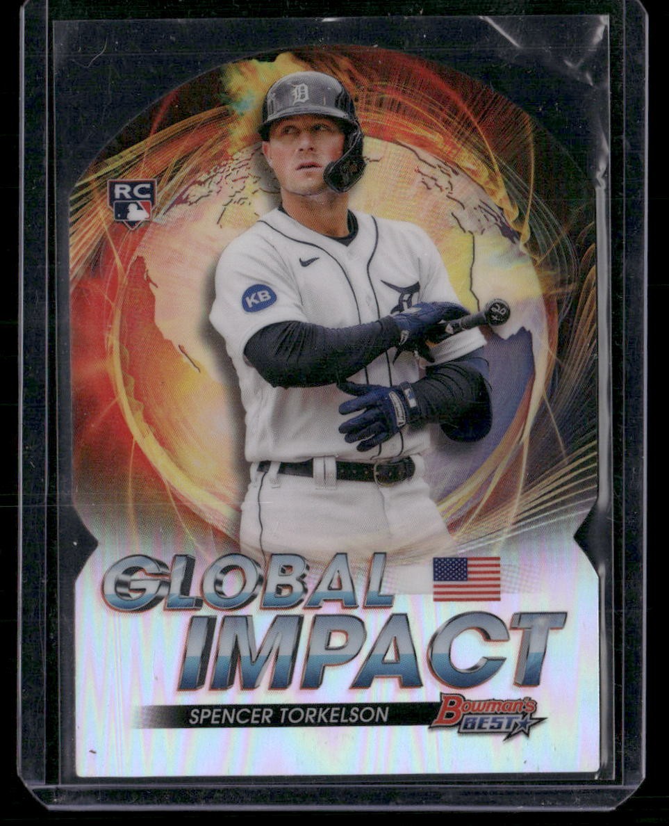 2022 Bowman's Best Spencer Torkelson Global Impact Die Cuts Atomic Refractor