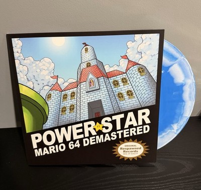 Power Star: Mario 64 Demastered LP Dire Blue & White Swirl Vinyl VGM NEW