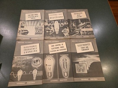 Vintage Lot 7 General Electric Industrial Electronics Pamphlets Review Books