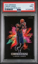 2024-25 Panini Obsidian - Black Color Blast LeBron James #10 PSA 9